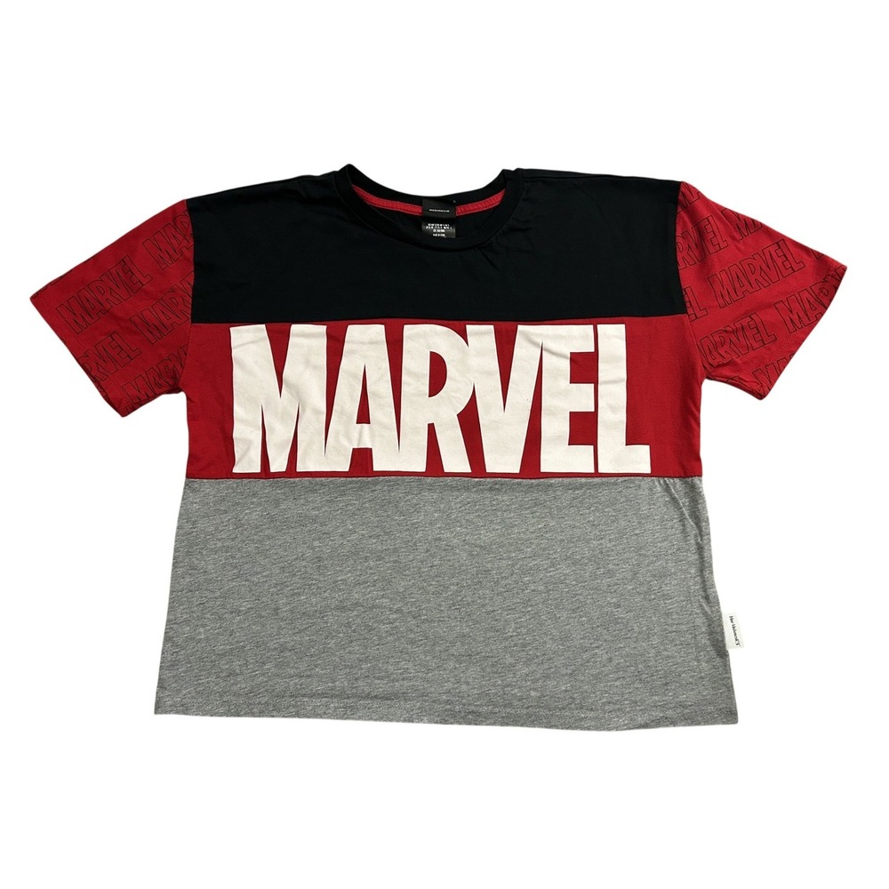 Her Universe Marvel T-Shirt Womens Small Multicolor Excellent Colorblock Graphic